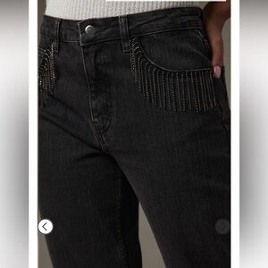 RFM NWT (Royalty for Me) Beaded Flare Jeans size 6.